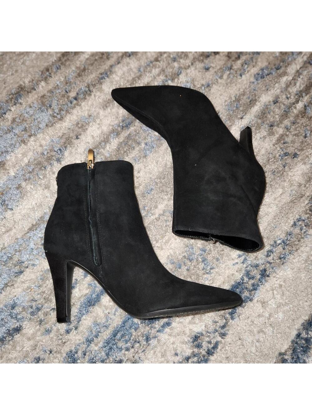 Nine West Cale 9x9 Leather Ankle Boots